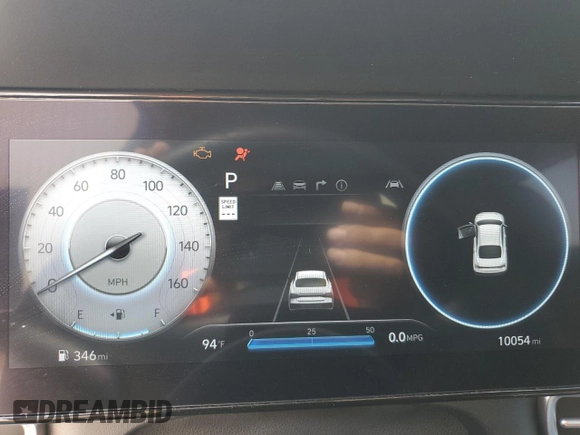 2025 Hyundai Elantra SEL Convenience with VIN KMHLS4DG3SU905006, listed as a Copart auction lot 51754915 with 10,054 mi miles and Clean Title. Bid and sale history available at DreamBid. Image 9.