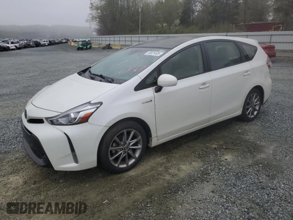 2016 Toyota Prius v Two with VIN JTDZN3EU9GJ048493, listed as a Copart auction lot 50825405 with 56,998 mi miles and Salvage Title. Bid and sale history available at carsss.com. Image 1.