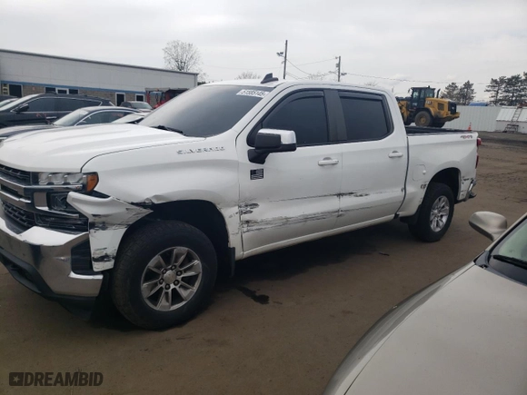 2019 Chevrolet Silverado 1500 LT with VIN 3GCPYDEK3KG124805, listed as a Copart auction lot 51585145 with 90,579 mi miles and Salvage Title. Bid and sale history available at carsss.com. Image 1.