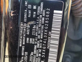2019 Kia Optima LX with VIN 5XXGT4L3XKG285682, listed as a Copart auction lot 49160385 with 63,904 mi miles and Salvage Title. Bid and sale history available at carsss.com. Image 12.
