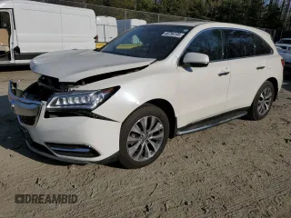 2016 Acura MDX Technology z VIN 5FRYD3H63GB019041, wystawiony jako Copart lot #48796195 z przebiegiem 95 626 mil mil oraz Szkoda całkowita • Salvage title. Historia ofert i sprzedaży dostępna na DreamBid. Obrazek 1.