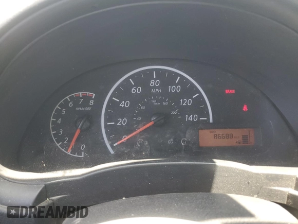 2016 Nissan Versa S with VIN 3N1CN7AP8GL899211, listed as a Copart auction lot 62689825 with 86,688 mi miles and Salvage title. Bid and sale history available at DreamBid. Image 9.