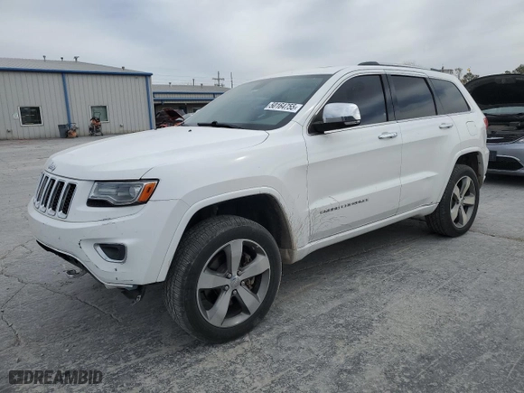 2014 Jeep Grand Cherokee Overland with VIN 1C4RJFCT3EC338107, listed as a Copart auction lot 50164755 with 143,993 mi miles and Clean Title. Bid and sale history available at carsss.com. Image 1.