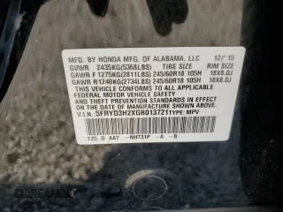 2016 Acura MDX with VIN 5FRYD3H2XGB013721, listed as a Copart auction lot 74907824 with 111,963 mi miles and Clean Title. Bid and sale history available at carsss.com. Image 13.