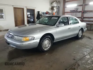 1997 Lincoln Continental with VIN 1LNLM97V0VY672751, listed as a Copart auction lot 89367315 with 132,659 mi miles and Salvage Title. Bid and sale history available at carsss.com. Image 1.