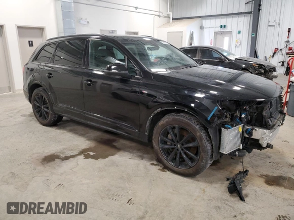 2022 Audi Q7 Komfort with VIN WA1BXBF75ND011820, listed as a Copart auction lot 87925905 with 49,206 mi miles and Salvage Title. Bid and sale history available at carsss.com. Image 4.