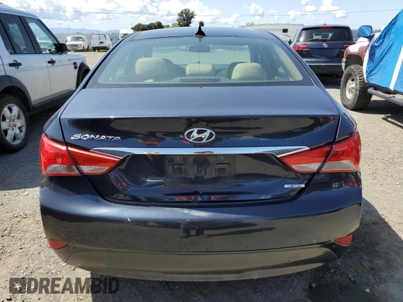 2014 Hyundai Sonata SE with VIN 5NPEC4AC7EH822687, listed as a Copart auction lot 51841415 with 200,427 mi miles and Salvage Title. Bid and sale history available at DreamBid. Image 6.