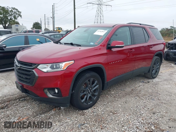 2018 Chevrolet Traverse RS with VIN 1GNERJKX1JJ278288, listed as a IAAI auction lot 41342847 with 1 mi miles. Bid and sale history available at carsss.com. Image 2.