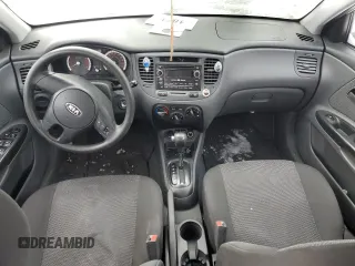 2010 Kia Rio with VIN KNADH4B38A6595734, listed as a Copart auction lot 46349825 with Not Provided miles and Salvage Title. Bid and sale history available at DreamBid. Image 8.
