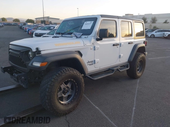 2020 Jeep Wrangler Unlimited Sport S z VIN 1C4HJXDG7LW201699, wystawiony jako IAAI lot #41651137 z przebiegiem 66 777 mil mil oraz . Historia ofert i sprzedaży dostępna na DreamBid. Obrazek 2.