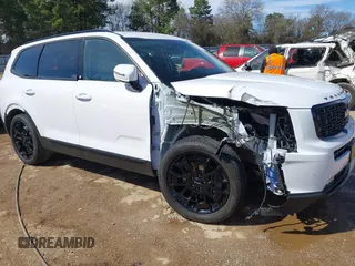 2022 Kia Telluride SX z VIN 5XYP5DHC4NG272901, wystawiony jako IAAI lot #41662882 z przebiegiem 56 718 mil mil oraz . Historia ofert i sprzedaży dostępna na DreamBid. Obrazek 1.