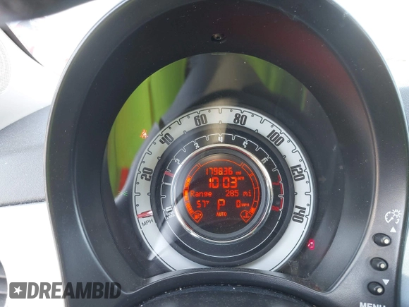 2013 FIAT 500 Lounge with VIN 3C3CFFCR9DT580869, listed as a IAAI auction lot 41983858 with 179,836 mi miles and . Bid and sale history available at DreamBid. Image 7.