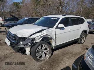 2021 Volkswagen Atlas SE z VIN 1V2WR2CA8MC534656, wystawiony jako Copart lot #47743725 z przebiegiem 123 086 mil mil oraz Szkoda całkowita • Salvage title. Historia ofert i sprzedaży dostępna na DreamBid. Obrazek 1.