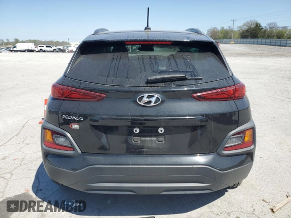 2021 Hyundai Kona SEL with VIN KM8K22AA7MU602863, listed as a Copart auction lot 52329685 with 83,551 mi miles and Salvage Title. Bid and sale history available at carsss.com. Image 6.