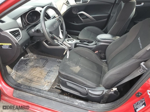 2016 Hyundai Veloster with VIN KMHTC6AD5GU279968, listed as a Copart auction lot 52159374 with 130,248 mi miles and Salvage Title. Bid and sale history available at carsss.com. Image 7.