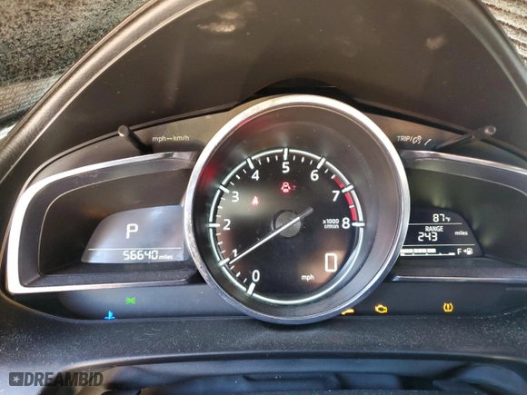 2019 Mazda CX-3 Sport with VIN JM1DKFB77K0429728, listed as a Copart auction lot 46720255 with 56,640 mi miles and Salvage Title. Bid and sale history available at carsss.com. Image 9.