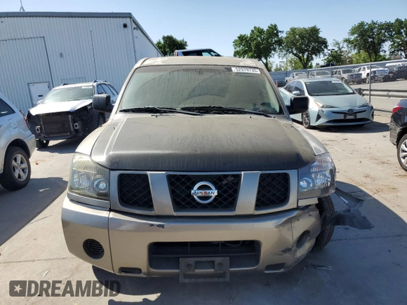 2006 Nissan Titan SE with VIN 1N6AA06A66N527552, listed as a Copart auction lot 52979735 with 218,731 mi miles and Salvage title. Bid and sale history available at DreamBid. Image 5.