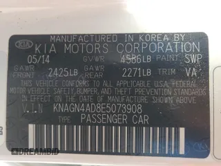 2014 Kia Optima Hybrid EX with VIN KNAGN4AD8E5073908, listed as a Copart auction lot 67795644 with 151,980 mi miles and Salvage Title. Bid and sale history available at carsss.com. Image 12.