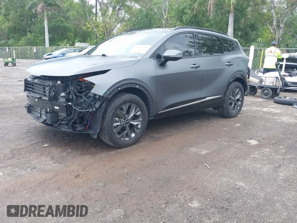 2023 Kia Sportage SX-Prestige with VIN KNDPXCAG7P7071365, listed as a IAAI auction lot 42247639 with 21,509 mi miles and . Bid and sale history available at DreamBid. Image 18.