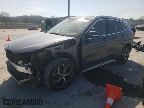 2018 BMW X1 sDrive28i with VIN WBXHU7C32J3H42508, listed as a Copart auction lot 50634735 with 96,713 mi miles and Salvage Title. Bid and sale history available at carsss.com. Image 1.