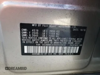 2017 Subaru Legacy Premium with VIN 4S3BNAC60H3030836, listed as a Copart auction lot 41477913 with 94,943 mi miles. Bid and sale history available at carsss.com. Image 14.
