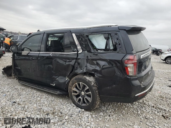 2021 Chevrolet Tahoe LS z VIN 1GNSKMKD8MR191699, wystawiony jako Copart lot #84043944 z przebiegiem Nie podano mil oraz Szkoda całkowita • Salvage title. Historia ofert i sprzedaży dostępna na DreamBid. Obrazek 2.