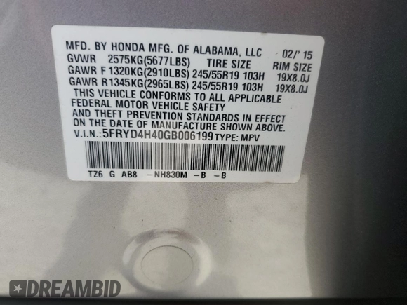 2016 Acura MDX Technology z VIN 5FRYD4H40GB006199, wystawiony jako Copart lot #57964115 z przebiegiem 118 495 mil mil oraz Szkoda całkowita • Salvage title. Historia ofert i sprzedaży dostępna na DreamBid. Obrazek 13.
