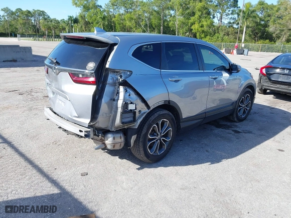 2020 Honda CR-V EX-L with VIN 7FARW1H82LE018273, listed as a IAAI auction lot 41230417 with 58,907 mi miles. Bid and sale history available at carsss.com. Image 4.
