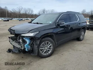 2022 Chevrolet Traverse LT Leather with VIN 1GNEVHKW0NJ153624, listed as a Copart auction lot 51580015 with 69,560 mi miles and Salvage Title. Bid and sale history available at carsss.com. Image 1.