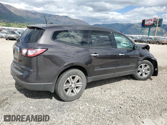 2017 Chevrolet Traverse LS z VIN 1GNKVFED6HJ269657, wystawiony jako Copart lot #57065555 z przebiegiem 46 906 mil mil oraz Szkoda całkowita • Salvage title. Historia ofert i sprzedaży dostępna na DreamBid. Obrazek 3.