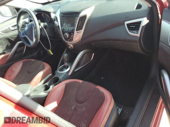 2012 Hyundai Veloster w/Gray Int with VIN KMHTC6AD6CU041458, listed as a Copart auction lot 75748714 with Not provided miles and Non repairable. Bid and sale history available at DreamBid. Image 8.