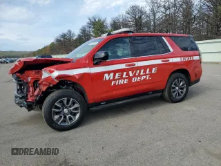 2023 Chevrolet Tahoe Commercial z VIN 1GNSKLED0PR266373, wystawiony jako Copart lot #53612455 z przebiegiem 15 885 mil mil oraz Szkoda całkowita • Salvage title. Historia ofert i sprzedaży dostępna na DreamBid. Obrazek 1.