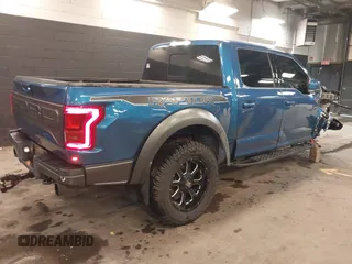 2019 Ford F-150 Raptor with VIN 1FTFW1RG9KFA40236, listed as a IAAI auction lot 41833222 with 109,231 mi miles. Bid and sale history available at carsss.com. Image 4.