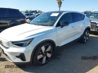 2023 Volvo C40 Recharge Pure Electric Ultimate with VIN YV4ED3GM9P2031408, listed as a IAAI auction lot 41676817 with 45,414 mi miles. Bid and sale history available at carsss.com. Image 2.