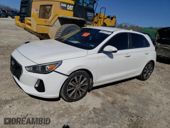 2018 Hyundai Elantra GT with VIN KMHH35LE8JU024888, listed as a Copart auction lot 46637144 with 76,454 mi miles and Salvage Title. Bid and sale history available at carsss.com. Image 1.