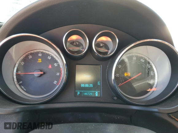 2011 Buick Regal CXL Turbo TO6 with VIN W04G05GV7B1041603, listed as a Copart auction lot 72467774 with 146,729 mi miles and Salvage Title. Bid and sale history available at carsss.com. Image 9.