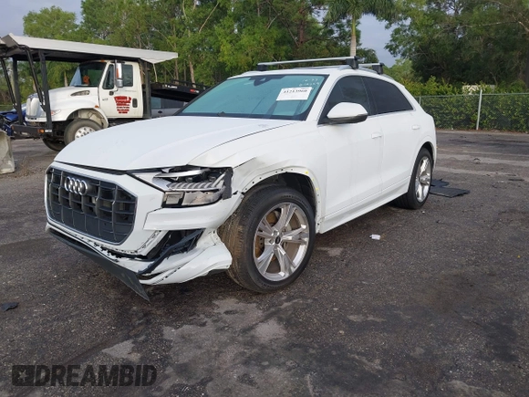 2023 Audi Q8 Premium with VIN WA1AVBF14PD015616, listed as a IAAI auction lot 41213960 with 26,102 mi miles and . Bid and sale history available at DreamBid. Image 17.