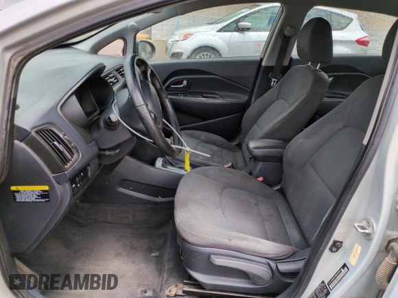 2013 Kia Rio EX with VIN KNADN4A38D6165846, listed as a Copart auction lot 61472955 with 180,536 mi miles and Salvage title. Bid and sale history available at DreamBid. Image 7.