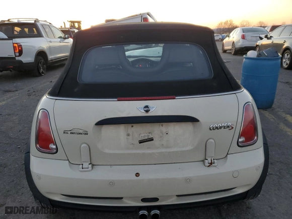 2008 MINI Cooper Convertible S with VIN WMWRH33508TU80962, listed as a Copart auction lot 84747434 with 126,450 mi miles and Salvage Title. Bid and sale history available at carsss.com. Image 6.