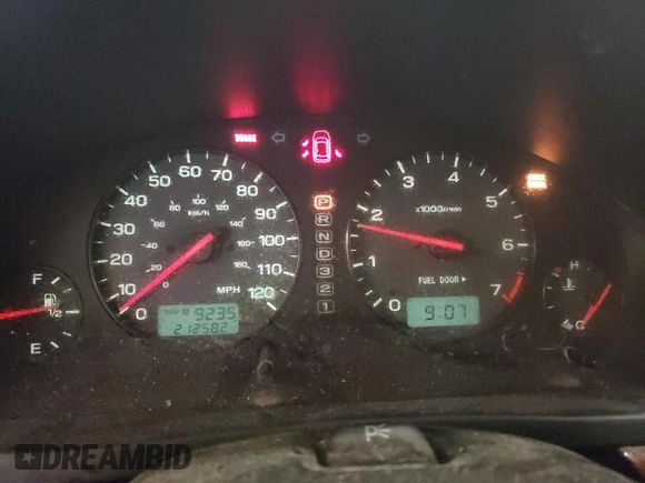 2002 Subaru Legacy Outback with VIN 4S3BE896727202666, listed as a Copart auction lot 42408505 with 212,582 mi miles and Salvage title. Bid and sale history available at DreamBid. Image 9.