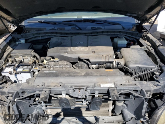 2011 Infiniti QX56 8-passenger with VIN JN8AZ2NC4B9302855, listed as a Copart auction lot 72986764 with 171,390 mi miles and Salvage Title. Bid and sale history available at carsss.com. Image 12.