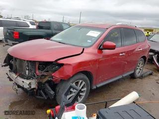 2016 Nissan Pathfinder S with VIN 5N1AR2MN8GC654499, listed as a IAAI auction lot 41460755 with 190614 miles. Bid and sale history available at carsss.com. Image 18.