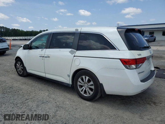 2014 Honda Odyssey EX-L with VIN 5FNRL5H67EB051217, listed as a Copart auction lot 59954225 with 262,816 mi miles and Salvage title. Bid and sale history available at DreamBid. Image 2.