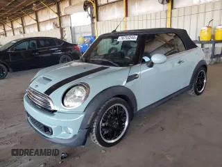 2014 MINI Convertible S with VIN WMWZP3C58ET707667, listed as a Copart auction lot 76753244 with 38,149 mi miles and Clean Title. Bid and sale history available at DreamBid. Image 1.