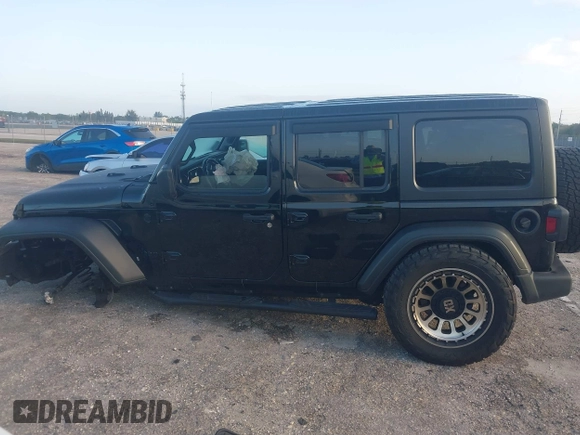 2021 Jeep Wrangler Unlimited Willys with VIN 1C4HJXDN0MW636466, listed as a IAAI auction lot 42005308 with 25,245 mi miles and . Bid and sale history available at DreamBid. Image 15.