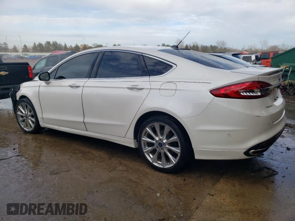 2017 Ford Fusion Titanium with VIN 3FA6P0K99HR393838, listed as a Copart auction lot 46489415 with 54,055 mi miles and Salvage Title. Bid and sale history available at carsss.com. Image 2.