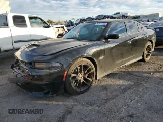 2020 Dodge Charger Scat Pack Widebody z VIN 2C3CDXGJ7LH231846, wystawiony jako Copart lot #87971485 z przebiegiem 60 856 mil mil oraz Szkoda całkowita • Salvage title. Historia ofert i sprzedaży dostępna na DreamBid. Obrazek 1.
