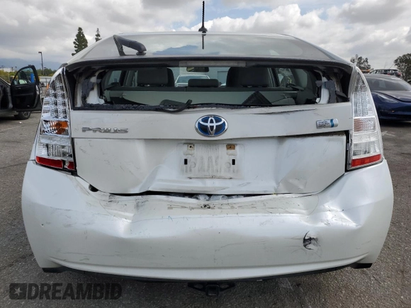 2010 Toyota Prius II with VIN JTDKN3DU3A1303178, listed as a Copart auction lot 51380195 with 131,723 mi miles and Salvage Title. Bid and sale history available at DreamBid. Image 6.