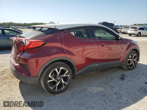 2018 Toyota C-HR XLE with VIN JTNKHMBXXJ1007208, listed as a Copart auction lot 53665535 with 75,036 mi miles and Salvage Title. Bid and sale history available at DreamBid. Image 3.