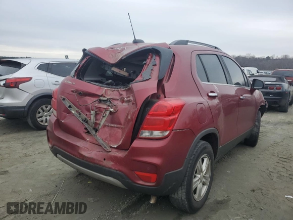 2019 Chevrolet Trax LT with VIN 3GNCJPSB5KL304066, listed as a Copart auction lot 43239945 with Not Provided miles and Salvage Title. Bid and sale history available at carsss.com. Image 3.